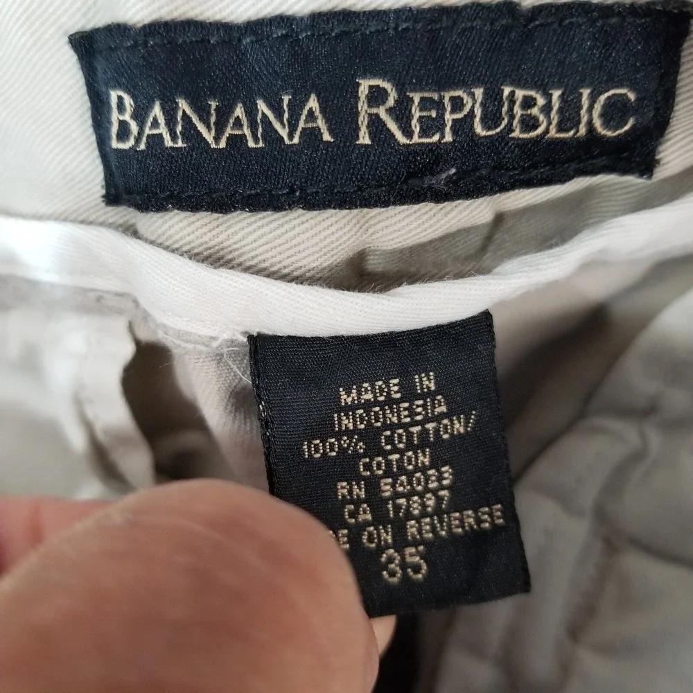 Banana Republic cargo pants shorts combo men's 35 x 25 beige Street Urban Skate